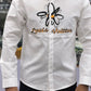 Men’s White Butterfly Graphic Print Shirt – Stylish Casual Cotton Designer