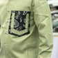 Men’s Olive Green Casual Cotton Shirt with Printed Designer Pocket – Trendy Stylish Smart Casual Shirt