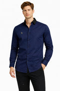 CHANGE COLLAR SHIRT - DARK BLUE
