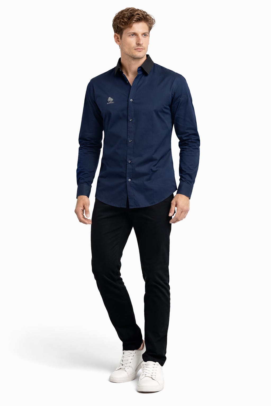 CHANGE COLLAR SHIRT - DARK BLUE