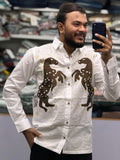 HORSE FULL EMBROIDERY SHIRT - WHITE