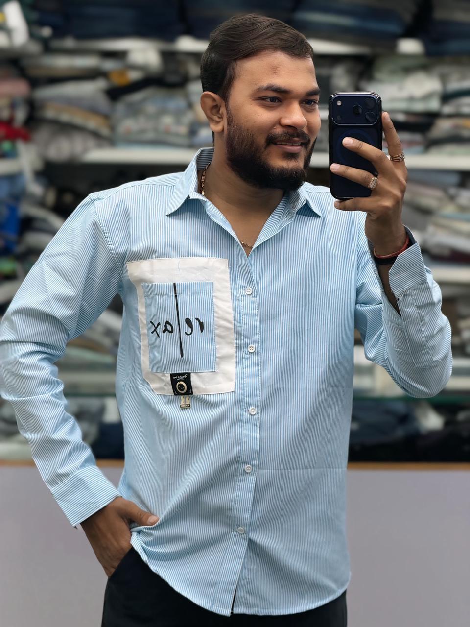 RELAX LINING SHIRT - LIGHT BLUE