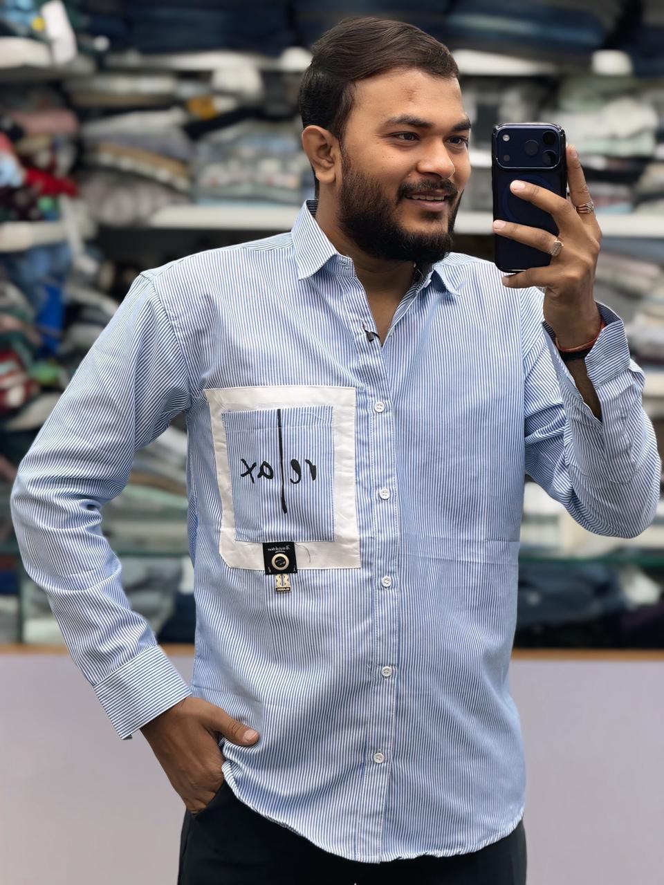 RELAX LINING SHIRT - DARK BLUE