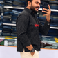 Men's Black Striped Kurta Shirt – Stylish Full Sleeve Ethnic Casual Wear
