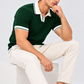 Evergreen Luxe Contrast Polo T-Shirt for Men