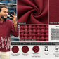 Men’s Wine Maroon Cactus Art Embroidered Kurta | Contemporary Designer Ethnic Shirt