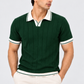 Evergreen Luxe Contrast Polo T-Shirt for Men