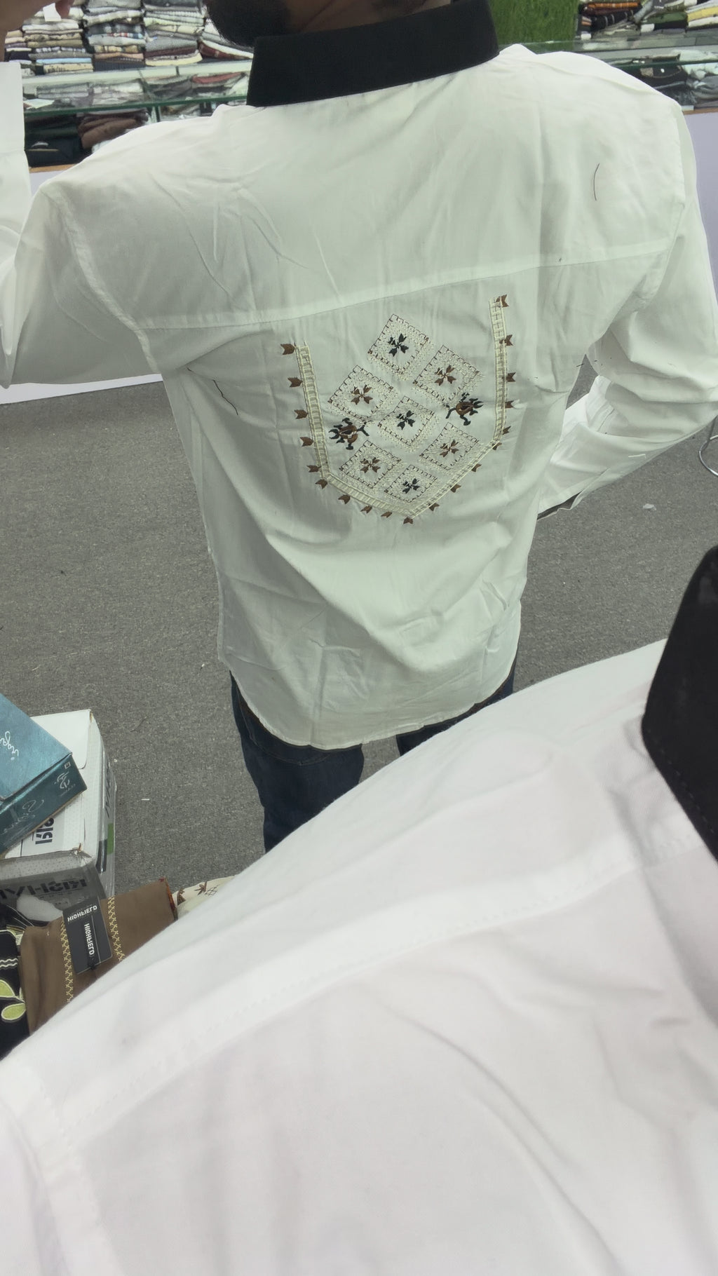 DESIGNER TWIN-POCKET PATCHWORK SHIRT