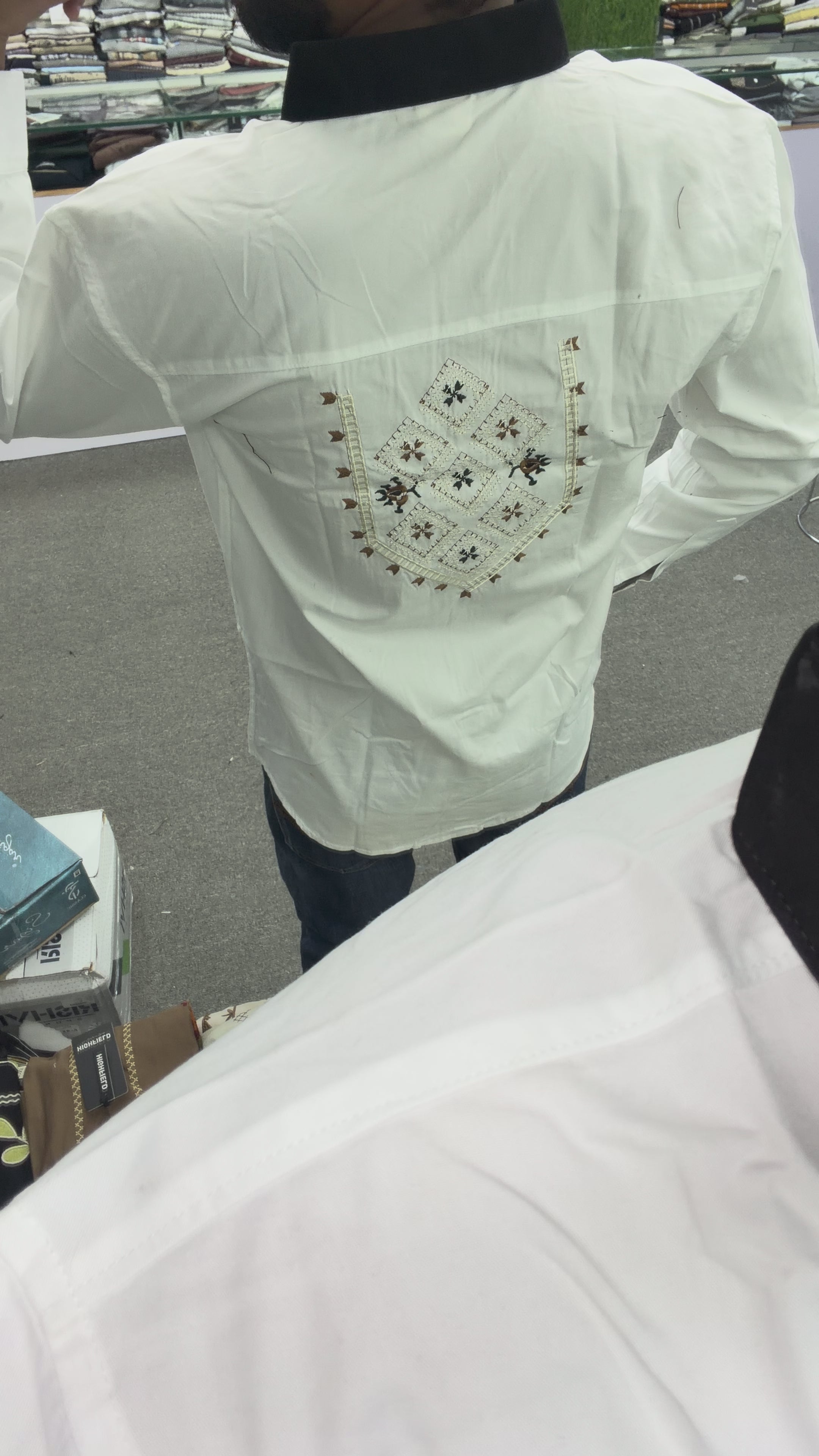 DESIGNER TWIN-POCKET PATCHWORK SHIRT