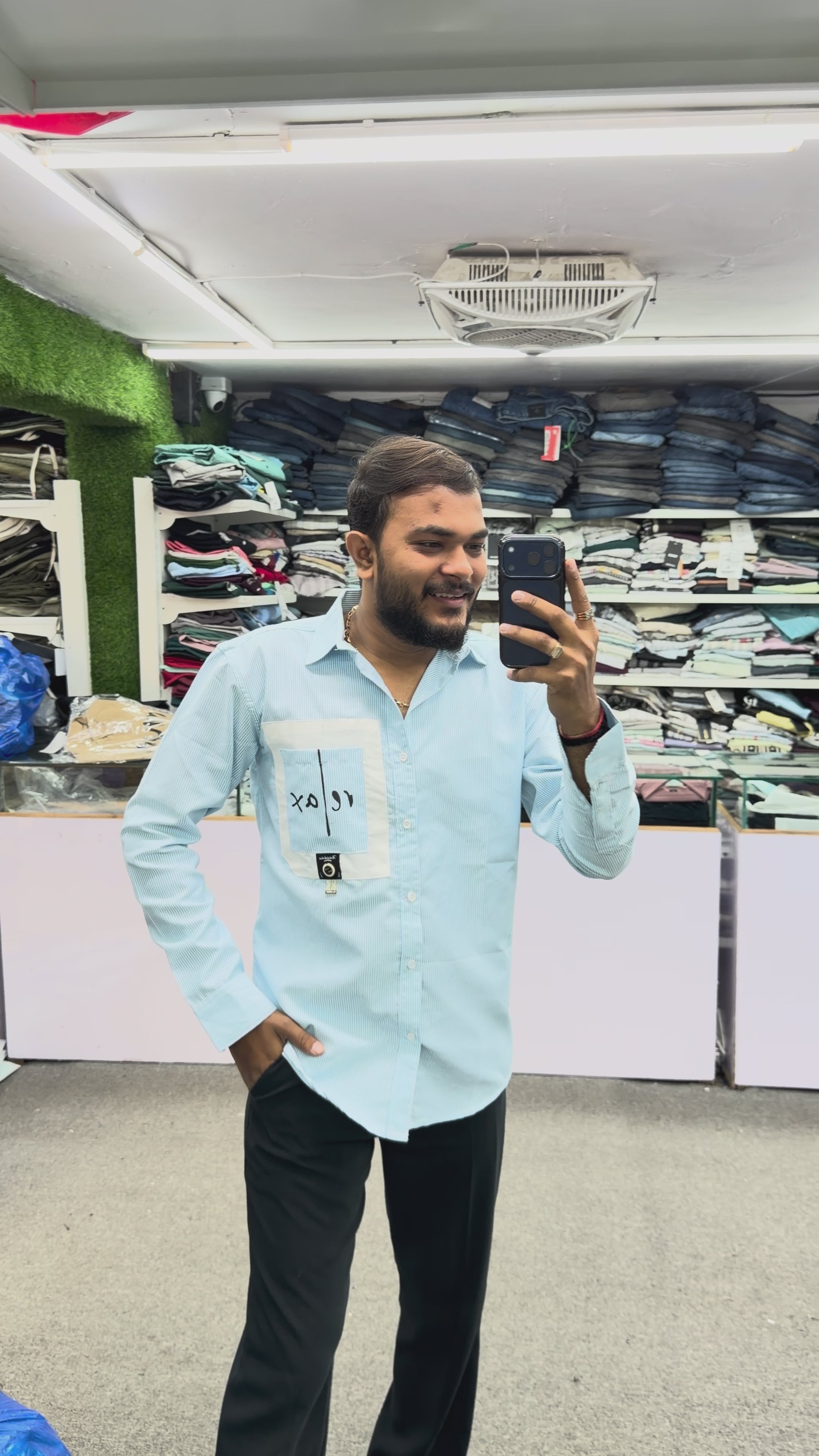 RELAX LINING SHIRT - LIGHT BLUE