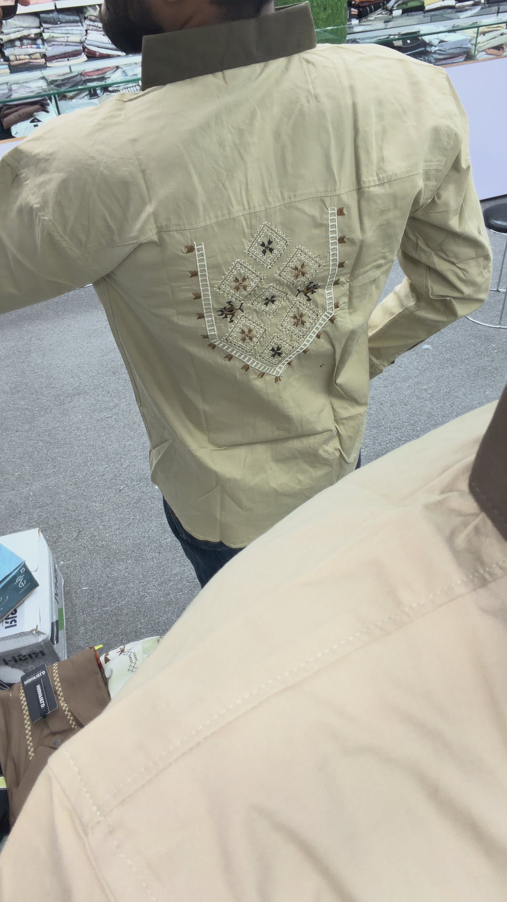 DESIGNER TWIN-POCKET PATCHWORK SHIRT