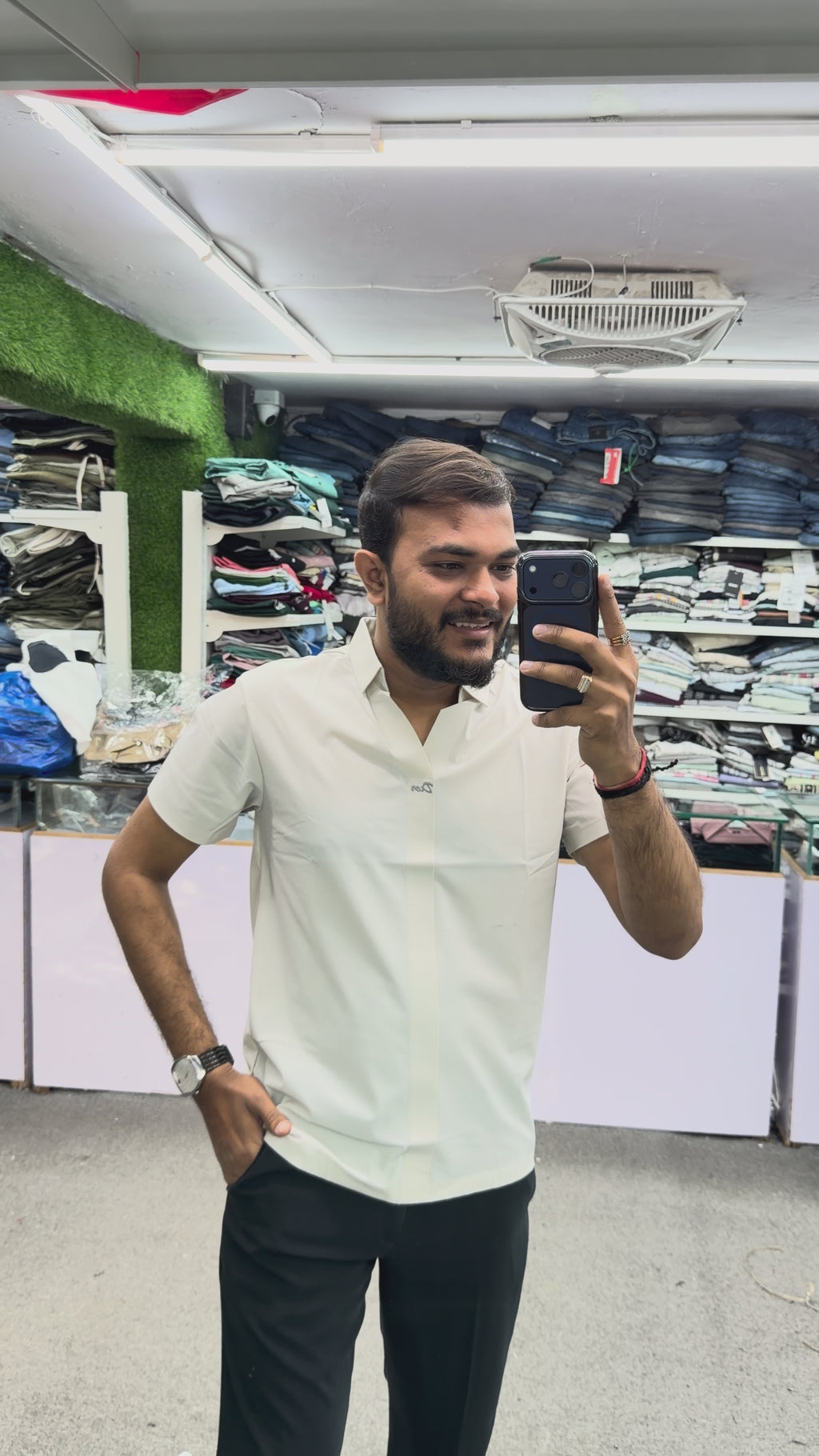 IMPORTED STITCHLESS TSHIRT - OFFWHITE