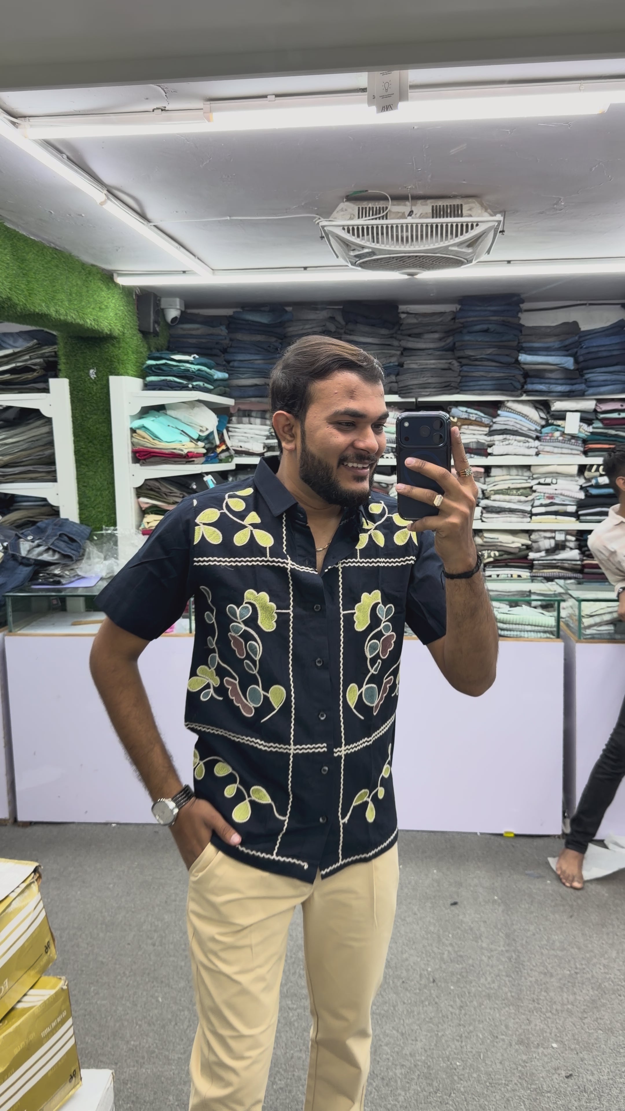 🤩 PREMIUM FLORAL EMBROIDERY COTTON SHIRT 🤩