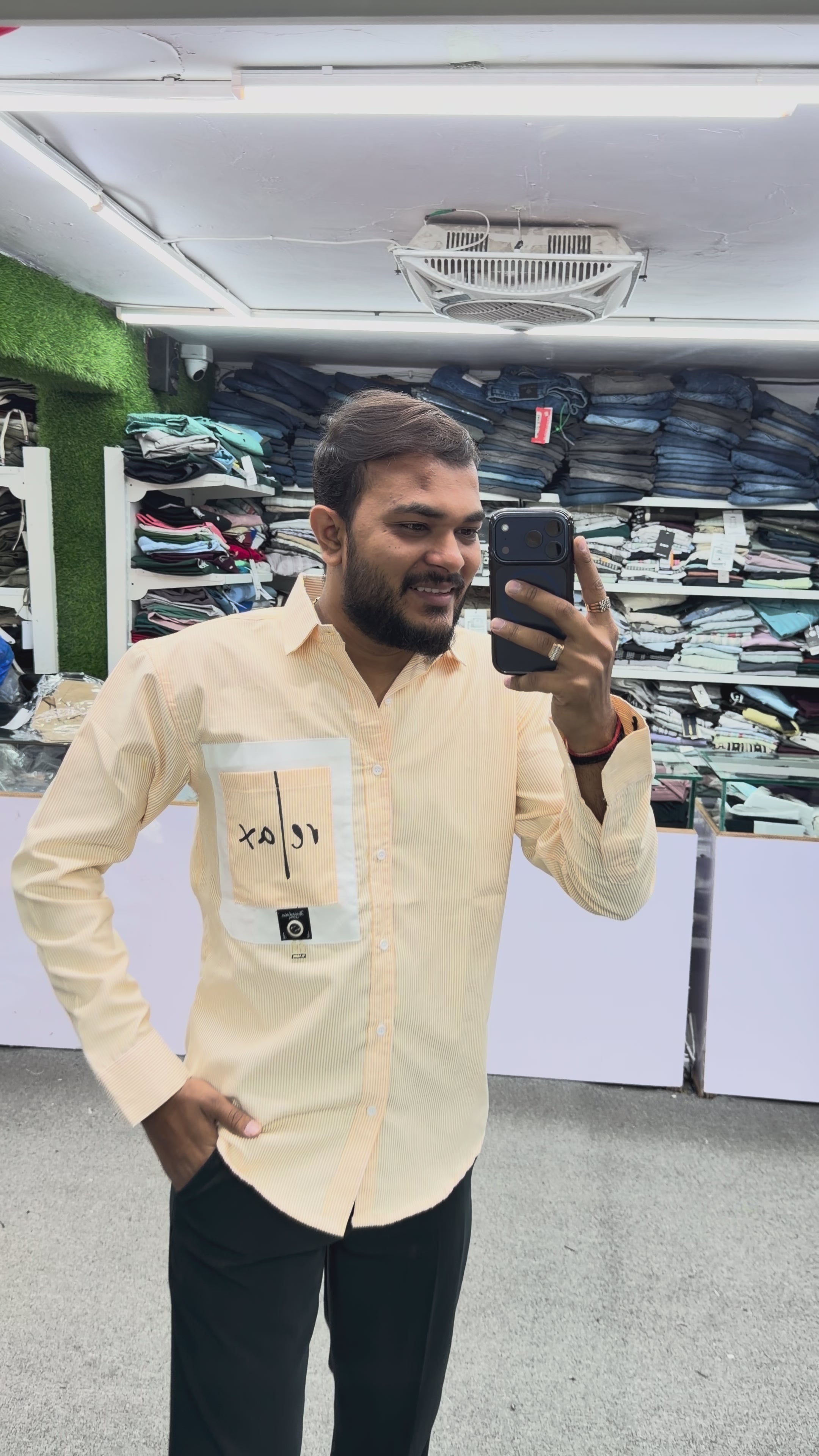 RELAX LINING SHIRT - YELLOW